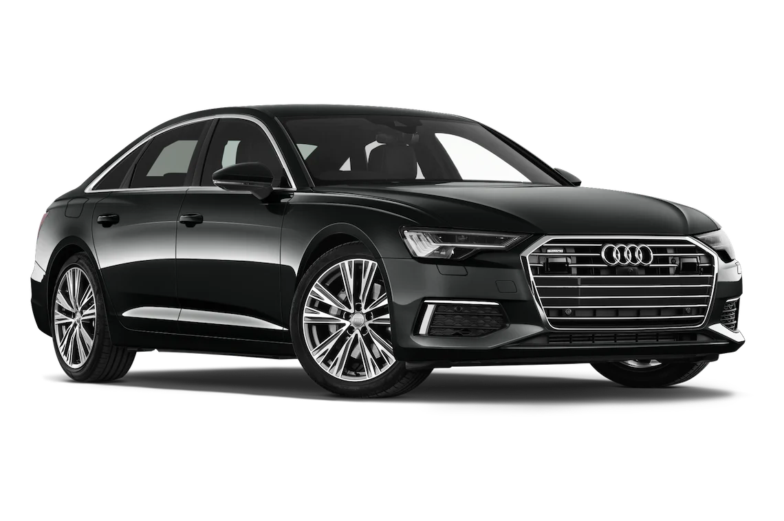 A picture of a black Audi A6